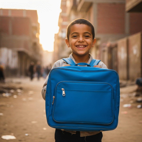 شنطة مدرسية لطفل محتاج