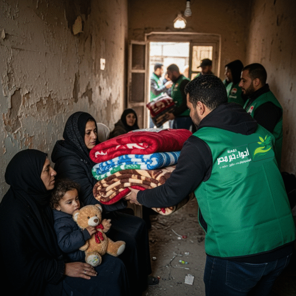 بطانية لمحتاج في الشتاء