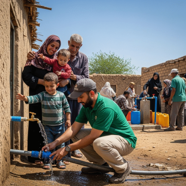 توفير وصلة مياه نظيفة
